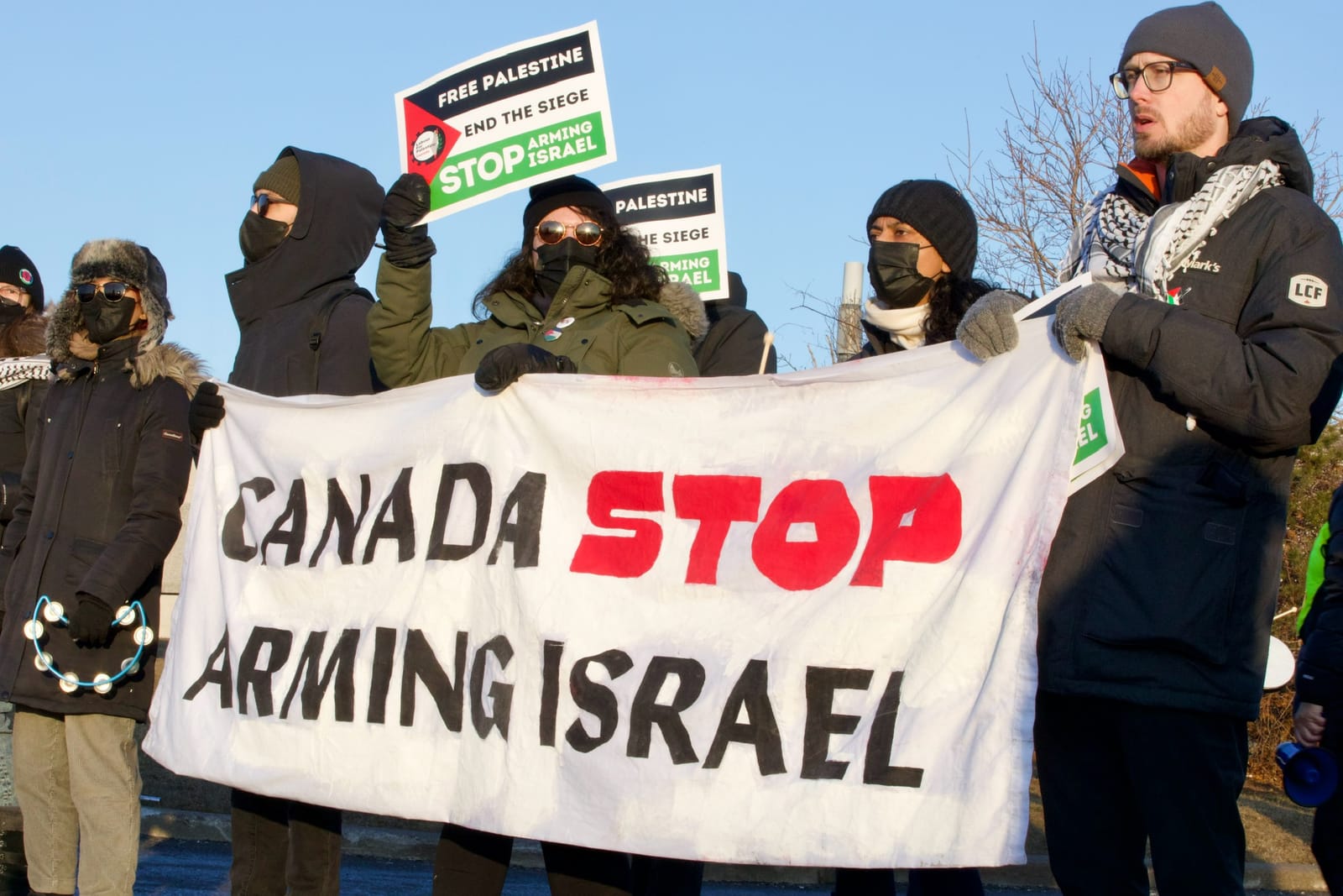 ‘Israel Arms Embargo Now’: Protesters Launch Coordinated Blockades Of Canadian Manufacturers