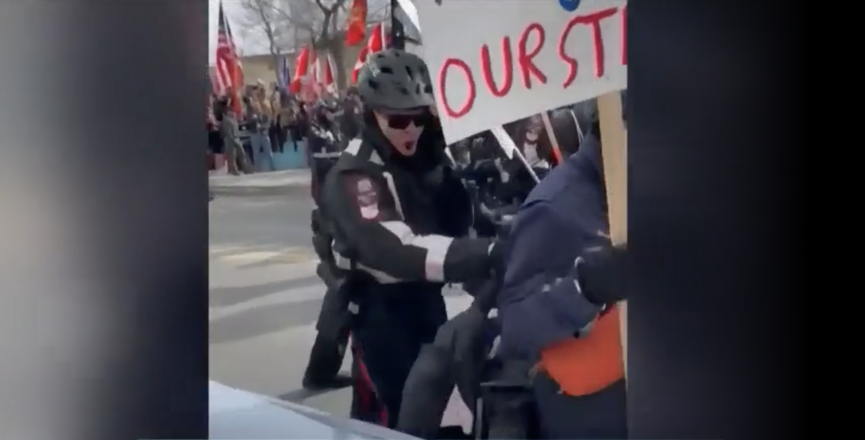 Calgary Police Blame 'Both Sides' after Attacking Counter Protesters