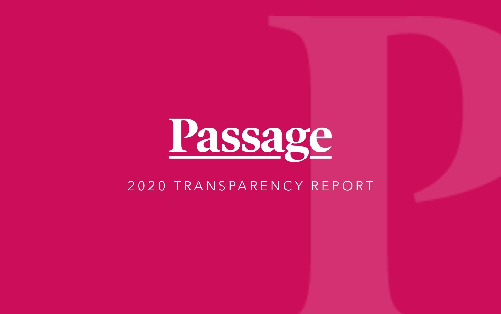 2020 Transparency Report