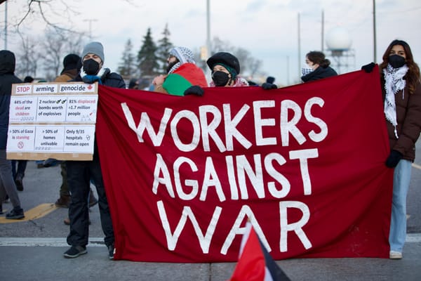Workers Picket Military Contractor, Tell Trudeau Government To Halt Israel Exports